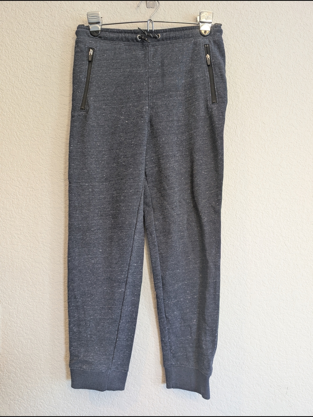 Old Navy Boy's Sz L Dark Heather Gray Sweatpant Fabric Detail